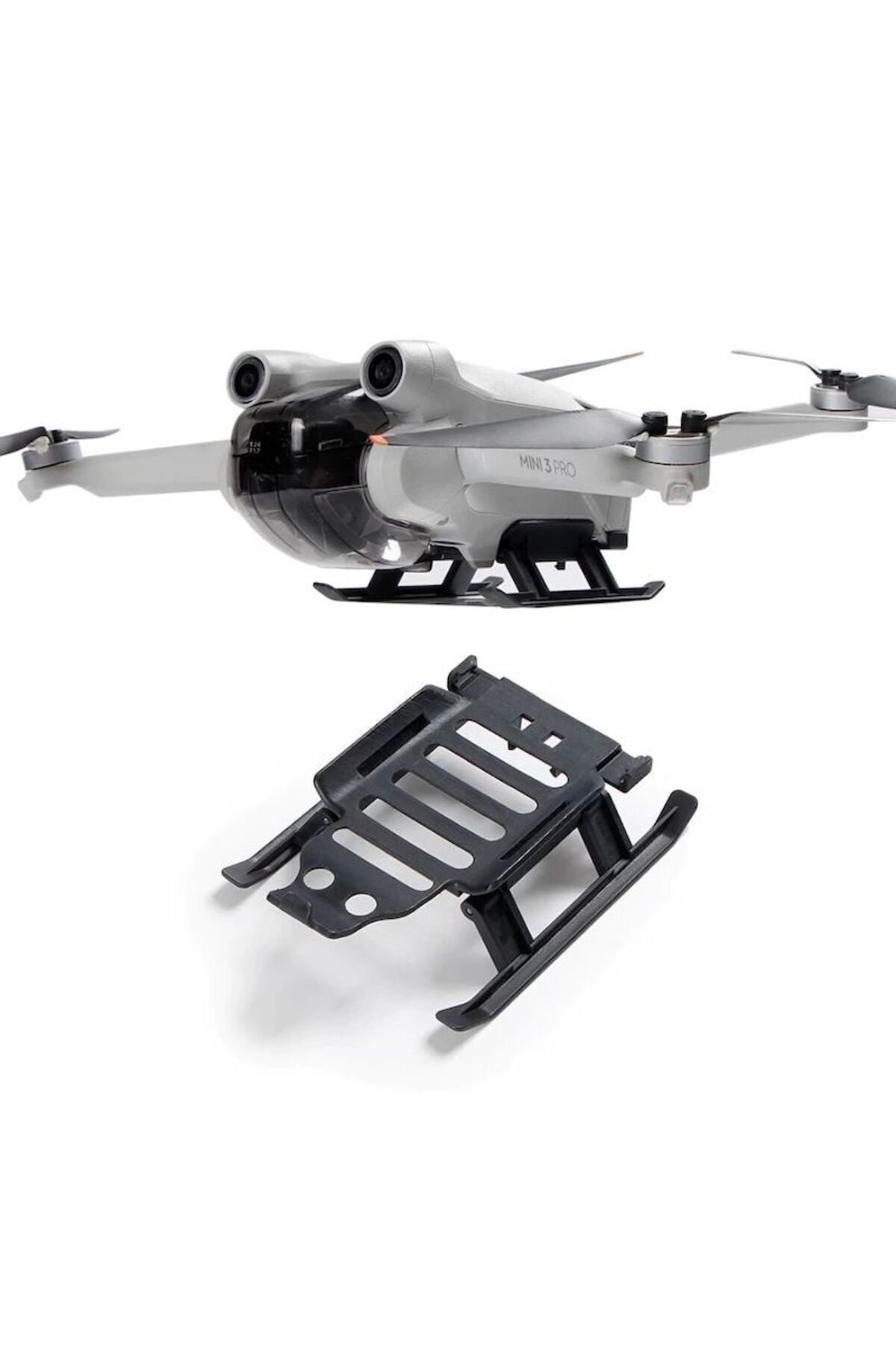 DJI Mini 3 Pro Katlanabilir İniş Takımı, 21mm Yükseltilmiş Ayak Koruyucu Aksesuar (Siyah)